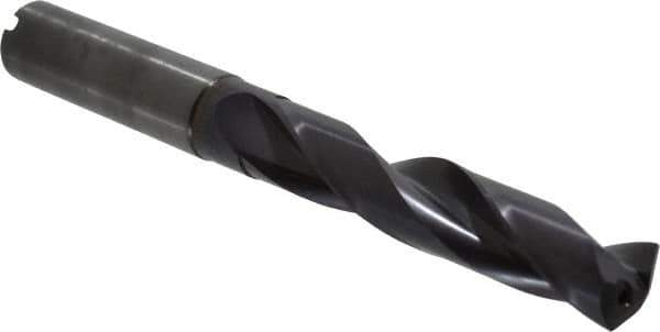 Guhring - 0.5315" 140° Solid Carbide Jobber Drill - FIREX Finish, Right Hand Cut, Spiral Flute, Straight Shank, 124mm OAL, SU Point - Eagle Tool & Supply