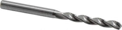 Kennametal - 5.55mm 130° Solid Carbide Jobber Drill - Bright Finish, Right Hand Cut, Spiral Flute, Straight Shank, 82mm OAL, Standard Point - Eagle Tool & Supply