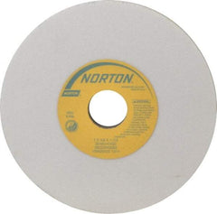 Norton - 7" Diam x 1-1/4" Hole x 3/8" Thick, K Hardness, 60 Grit Surface Grinding Wheel - Aluminum Oxide, Type 1, Medium Grade, 3,600 Max RPM, Vitrified Bond, No Recess - Eagle Tool & Supply