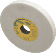 Norton - 7" Diam x 1-1/4" Hole x 3/4" Thick, H Hardness, 46 Grit Surface Grinding Wheel - Aluminum Oxide, Type 1, Coarse Grade, 3,600 Max RPM, Vitrified Bond, No Recess - Eagle Tool & Supply