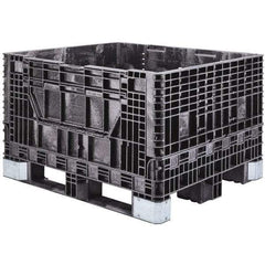 Akro-Mils - 47-5/8" Long x 39-3/4" Wide x 33-7/8" High Polyethylene Collapsible Bulk Box Container with 2 Gates - 2,500 Lb. Load Capacity - Eagle Tool & Supply