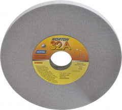 Norton - 7" Diam x 1-1/4" Hole x 1/2" Thick, K Hardness, 80 Grit Surface Grinding Wheel - Aluminum Oxide, Type 1, Medium Grade, 3,600 Max RPM, Vitrified Bond, No Recess - Eagle Tool & Supply