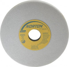 Norton - 7" Diam x 1-1/4" Hole x 1/2" Thick, K Hardness, 46 Grit Surface Grinding Wheel - Aluminum Oxide, Type 1, Coarse Grade, 3,600 Max RPM, Vitrified Bond, No Recess - Eagle Tool & Supply