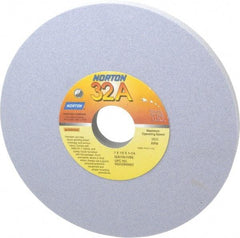 Norton - 7" Diam x 1-1/4" Hole x 1/2" Thick, I Hardness, 100 Grit Surface Grinding Wheel - Aluminum Oxide, Type 1, Fine Grade, 3,600 Max RPM, Vitrified Bond, No Recess - Eagle Tool & Supply