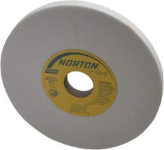 Norton - 7" Diam x 1-1/4" Hole x 1/2" Thick, H Hardness, 80 Grit Surface Grinding Wheel - Aluminum Oxide, Type 1, Medium Grade, 3,600 Max RPM, Vitrified Bond, No Recess - Eagle Tool & Supply