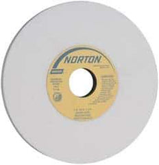 Norton - 7" Diam x 1-1/4" Hole x 1/2" Thick, I Hardness, 60 Grit Surface Grinding Wheel - Aluminum Oxide, Type 1, Medium Grade, 3,600 Max RPM, Vitrified Bond, No Recess - Eagle Tool & Supply