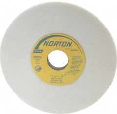 Norton - 7" Diam x 1-1/4" Hole x 1/2" Thick, J Hardness, 60 Grit Surface Grinding Wheel - Aluminum Oxide, Type 1, Medium Grade, 3,600 Max RPM, Vitrified Bond, No Recess - Eagle Tool & Supply