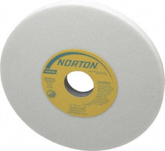 Norton - 7" Diam x 1-1/4" Hole x 1/2" Thick, K Hardness, 60 Grit Surface Grinding Wheel - Aluminum Oxide, Type 1, Medium Grade, 3,600 Max RPM, Vitrified Bond, No Recess - Eagle Tool & Supply