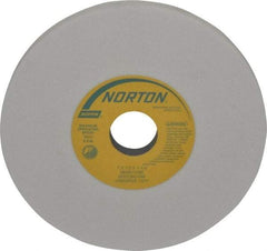 Norton - 7" Diam x 1-1/4" Hole x 1/2" Thick, I Hardness, 80 Grit Surface Grinding Wheel - Aluminum Oxide, Type 1, Medium Grade, 3,600 Max RPM, Vitrified Bond, No Recess - Eagle Tool & Supply