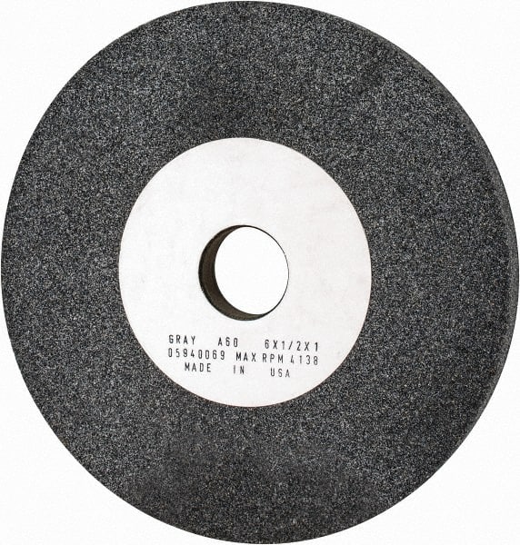 Grier Abrasives - 60 Grit Aluminum Oxide Bench and Pedestal Grinding Wheel - Eagle Tool & Supply