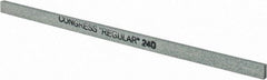 Made in USA - 240 Grit Silicon Carbide Rectangular Polishing Stone - Very Fine Grade, 1/4" Wide x 6" Long x 1/8" Thick - Eagle Tool & Supply