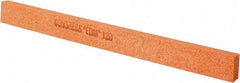 Made in USA - 120 Grit Aluminum Oxide Rectangular Polishing Stone - Fine Grade, 1/2" Wide x 6" Long x 1/4" Thick - Eagle Tool & Supply