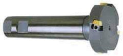 Cutting Tool Technologies - 2-7/32" Cutting Diam x 1-3/32" Cutting Width, 4 Cutter Inserts, 1-1/4" Shank Diam, Indexable T-Slot Cutter - Insert Style 1750-030, 2 Flutes - Eagle Tool & Supply