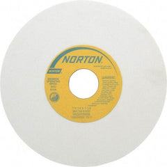 Norton - 7" Diam x 1-1/4" Hole x 1/4" Thick, K Hardness, 150 Grit Surface Grinding Wheel - Aluminum Oxide, Type 1, Very Fine Grade, 3,600 Max RPM, Vitrified Bond, No Recess - Eagle Tool & Supply
