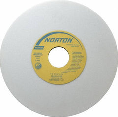 Norton - 7" Diam x 1-1/4" Hole x 1/4" Thick, K Hardness, 60 Grit Surface Grinding Wheel - Aluminum Oxide, Type 1, Medium Grade, 3,600 Max RPM, Vitrified Bond, No Recess - Eagle Tool & Supply