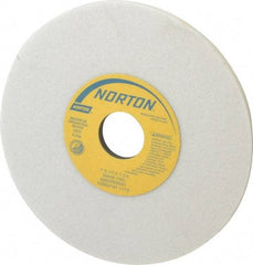 Norton - 7" Diam x 1-1/4" Hole x 1/4" Thick, I Hardness, 46 Grit Surface Grinding Wheel - Aluminum Oxide, Type 1, Coarse Grade, 3,600 Max RPM, Vitrified Bond, No Recess - Eagle Tool & Supply