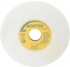 Norton - 7" Diam x 1-1/4" Hole x 1/4" Thick, J Hardness, 46 Grit Surface Grinding Wheel - Aluminum Oxide, Type 1, Coarse Grade, 3,600 Max RPM, Vitrified Bond, No Recess - Eagle Tool & Supply