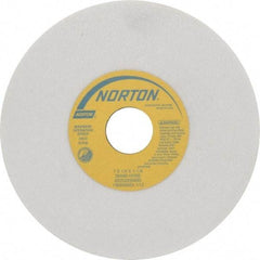 Norton - 7" Diam x 1-1/4" Hole x 1/4" Thick, H Hardness, 60 Grit Surface Grinding Wheel - Aluminum Oxide, Type 1, Medium Grade, 3,600 Max RPM, Vitrified Bond, No Recess - Eagle Tool & Supply