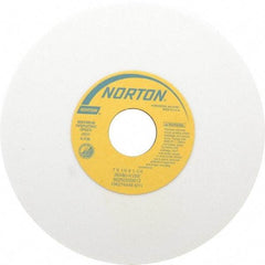 Norton - 7" Diam x 1-1/4" Hole x 1/4" Thick, K Hardness, 80 Grit Surface Grinding Wheel - Aluminum Oxide, Type 1, Medium Grade, 3,600 Max RPM, Vitrified Bond, No Recess - Eagle Tool & Supply