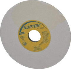 Norton - 7" Diam x 1-1/4" Hole x 1/4" Thick, I Hardness, 80 Grit Surface Grinding Wheel - Aluminum Oxide, Type 1, Medium Grade, 3,600 Max RPM, Vitrified Bond, No Recess - Eagle Tool & Supply