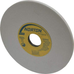 Norton - 7" Diam x 1-1/4" Hole x 1/4" Thick, K Hardness, 100 Grit Surface Grinding Wheel - Aluminum Oxide, Type 1, Fine Grade, 3,600 Max RPM, Vitrified Bond, No Recess - Eagle Tool & Supply