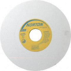 Norton - 7" Diam x 1-1/4" Hole x 1/4" Thick, K Hardness, 120 Grit Surface Grinding Wheel - Aluminum Oxide, Type 1, Fine Grade, 3,600 Max RPM, Vitrified Bond, No Recess - Eagle Tool & Supply