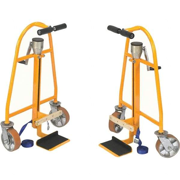 Wesco Industrial Products - 1,320 Lb Capacity 32" OAH Furniture Mover - T-Handle ComfortGrip Handle, Steel, Polyurethane Wheels - Eagle Tool & Supply