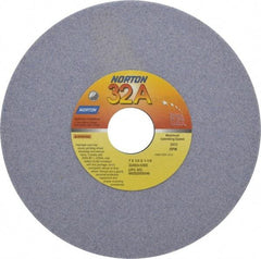 Norton - 7" Diam x 1-1/4" Hole x 1/4" Thick, I Hardness, 60 Grit Surface Grinding Wheel - Aluminum Oxide, Type 1, Medium Grade, 3,600 Max RPM, Vitrified Bond, No Recess - Eagle Tool & Supply