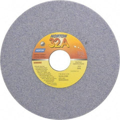 Norton - 7" Diam x 1-1/4" Hole x 1/4" Thick, H Hardness, 46 Grit Surface Grinding Wheel - Aluminum Oxide, Type 1, Coarse Grade, 3,600 Max RPM, Vitrified Bond, No Recess - Eagle Tool & Supply