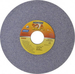 Norton - 7" Diam x 1-1/4" Hole x 1/4" Thick, I Hardness, 46 Grit Surface Grinding Wheel - Aluminum Oxide, Type 1, Coarse Grade, 3,600 Max RPM, Vitrified Bond, No Recess - Eagle Tool & Supply