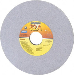 Norton - 7" Diam x 1-1/4" Hole x 1/4" Thick, H Hardness, 80 Grit Surface Grinding Wheel - Aluminum Oxide, Type 1, Medium Grade, 3,600 Max RPM, Vitrified Bond, No Recess - Eagle Tool & Supply