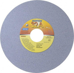Norton - 7" Diam x 1-1/4" Hole x 1/4" Thick, I Hardness, 80 Grit Surface Grinding Wheel - Aluminum Oxide, Type 1, Medium Grade, 3,600 Max RPM, Vitrified Bond, No Recess - Eagle Tool & Supply