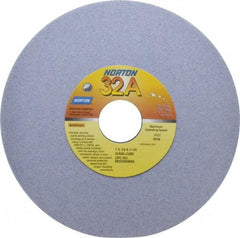 Norton - 7" Diam x 1-1/4" Hole x 1/4" Thick, J Hardness, 80 Grit Surface Grinding Wheel - Aluminum Oxide, Type 1, Medium Grade, 3,600 Max RPM, Vitrified Bond, No Recess - Eagle Tool & Supply
