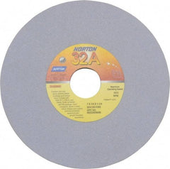 Norton - 7" Diam x 1-1/4" Hole x 1/4" Thick, I Hardness, 120 Grit Surface Grinding Wheel - Aluminum Oxide, Type 1, Fine Grade, 3,600 Max RPM, Vitrified Bond, No Recess - Eagle Tool & Supply