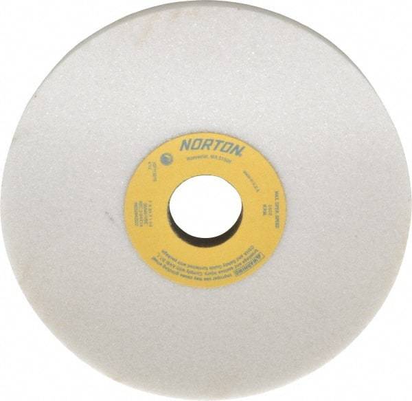 Norton - 7" Diam x 1-1/4" Hole x 3/4" Thick, I Hardness, 46 Grit Surface Grinding Wheel - Aluminum Oxide, Type 5, Coarse Grade, 3,600 Max RPM, Vitrified Bond, One-Side Recess - Eagle Tool & Supply