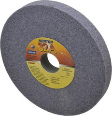 Norton - 7" Diam x 1-1/4" Hole x 3/4" Thick, K Hardness, 46 Grit Surface Grinding Wheel - Aluminum Oxide, Type 1, Coarse Grade, 3,600 Max RPM, Vitrified Bond, No Recess - Eagle Tool & Supply