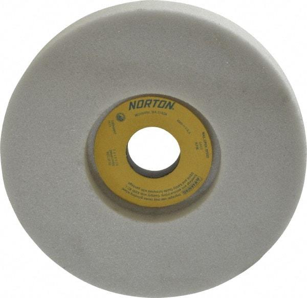 Norton - 7" Diam x 1-1/4" Hole x 1" Thick, H Hardness, 46 Grit Surface Grinding Wheel - Aluminum Oxide, Type 5, Coarse Grade, 3,600 Max RPM, Vitrified Bond, One-Side Recess - Eagle Tool & Supply