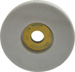 Norton - 7" Diam x 1-1/4" Hole x 1" Thick, H Hardness, 46 Grit Surface Grinding Wheel - Aluminum Oxide, Type 5, Coarse Grade, 3,600 Max RPM, Vitrified Bond, One-Side Recess - Eagle Tool & Supply