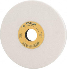 Norton - 7" Diam x 1-1/4" Hole x 1" Thick, I Hardness, 60 Grit Surface Grinding Wheel - Aluminum Oxide, Type 5, Medium Grade, 3,600 Max RPM, Vitrified Bond, One-Side Recess - Eagle Tool & Supply