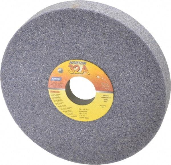 Norton - 7" Diam x 1-1/4" Hole x 1" Thick, I Hardness, 46 Grit Surface Grinding Wheel - Aluminum Oxide, Type 5, Coarse Grade, 3,600 Max RPM, Vitrified Bond, One-Side Recess - Eagle Tool & Supply
