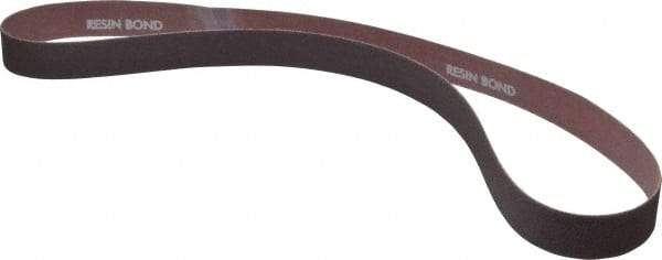 Norton - 1" Wide x 42" OAL, 60 Grit, Aluminum Oxide Abrasive Belt - Aluminum Oxide, Medium, Coated, X Weighted Cloth Backing, Series R228 - Eagle Tool & Supply