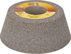 Norton - 4" Diam, 1-1/4" Hole Size, 1-1/2" Overall Thickness, 60 Grit, Type 11 Tool & Cutter Grinding Wheel - Medium Grade, Aluminum Oxide, K Hardness, Vitrified Bond, 5,730 RPM - Eagle Tool & Supply