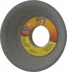 Norton - 4" Diam, 1-1/4" Hole Size, 1-1/2" Overall Thickness, 80 Grit, Type 11 Tool & Cutter Grinding Wheel - Medium Grade, Aluminum Oxide, K Hardness, Vitrified Bond, 5,730 RPM - Eagle Tool & Supply