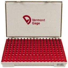 Vermont Gage - 190 Piece, 0.0615-0.2505 Inch Diameter Plug and Pin Gage Set - Plus 0.0002 Inch Tolerance, Class ZZ - Eagle Tool & Supply
