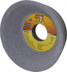 Norton - 5" Diam, 1-1/4" Hole Size, 1-3/4" Overall Thickness, 46 Grit, Type 11 Tool & Cutter Grinding Wheel - Coarse Grade, Aluminum Oxide, K Hardness, Vitrified Bond, 4,585 RPM - Eagle Tool & Supply