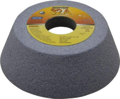 Norton - 6" Diam, 1-1/4" Hole Size, 2" Overall Thickness, 46 Grit, Type 11 Tool & Cutter Grinding Wheel - Coarse Grade, Aluminum Oxide, J Hardness, Vitrified Bond, 3,820 RPM - Eagle Tool & Supply