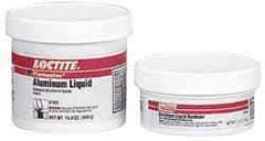 Loctite - 1 Lb Kit Silver Epoxy Resin Putty - -20 to 200°F Operating Temp, 6 hr Full Cure Time, Series 135 - Eagle Tool & Supply