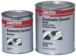 Loctite - 2 Lb Kit Gray Epoxy Resin Filler/Repair Caulk - 248°F Max Operating Temp, 6 hr Full Cure Time, Series 209 - Eagle Tool & Supply