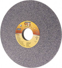 Norton - 7" Diam, 1-1/4" Hole Size, 1/2" Overall Thickness, 46 Grit, Type 12 Tool & Cutter Grinding Wheel - Coarse Grade, Aluminum Oxide, K Hardness, Vitrified Bond, 3,600 RPM - Eagle Tool & Supply