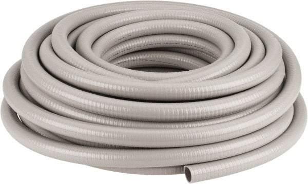 Hubbell Wiring Device-Kellems - 1" Trade Size, 100' Long, Flexible Liquidtight Conduit - PVC, 26mm ID, Gray - Eagle Tool & Supply